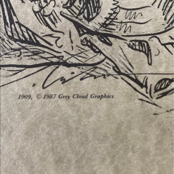 Vintage Reproduction Print on Parchment - Picture 4 of 5